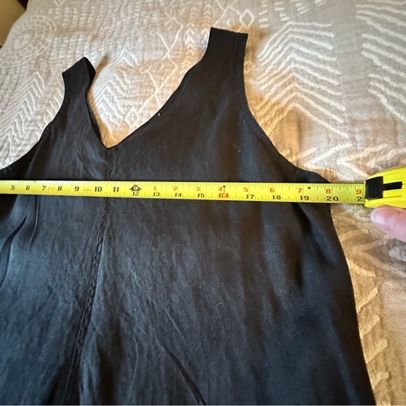 Harris Cotton brand black linen dress. Size large. - Picture 5 of 6